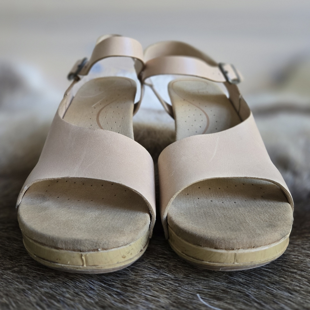 Dansko Tasha Leather Clog Sandals with Cut-Out Heels size 40 / 9 - Picture 5 of 16